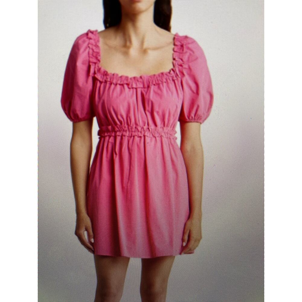 NWT Lumiere Puff sleeve dress mini small pink